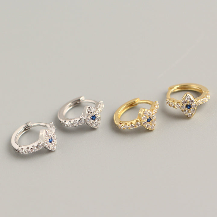 Trendy Eye S925 Sterling Silver Diamond Earrings – Useful Gifts — 1