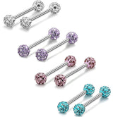 Stainless Steel Studded Tongue Nail Breast – Beauty Gifts — 11