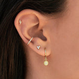 Diamond Alloy Earrings Simple And Small Women's Metal – Gifts for Her — 3