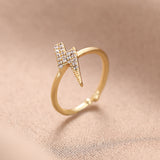 Double Layer Zircon Female Simple Ring Opening – Gifts for Her — 18