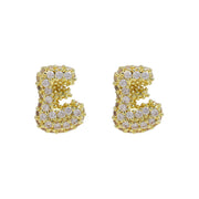 18K Brass Balloon Bubble Zircon Small Size Stud – Birthday Gifts — 9