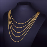 4MM Twist Rope Twist Copper Necklace – Jewelry Gift Ideas — 1