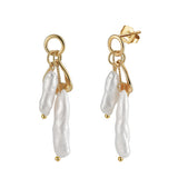 S925 Sterling Silver Irregular Earrings – Small Gift Ideas — 2