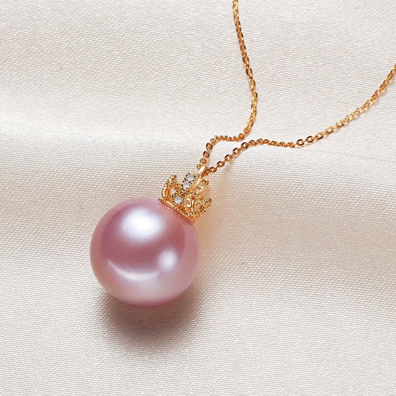Crown Silver 925 Silver Pendant Pearl Necklace – Jewelry Gift Ideas — 1