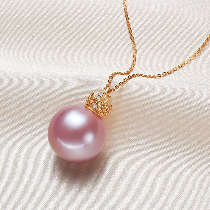 Crown Silver 925 Silver Pendant Pearl Necklace – Jewelry Gift Ideas — 1