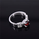 Ruby Titanium Steel Four-claw Diamond Ring – Holiday Gift Ideas — 1