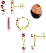 Electroplating Real Gold Ear Clip Ear Studs 6 Pieces – Stylish Gifts — 16