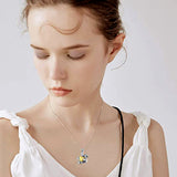 Cute Animal Small Sloth Heart Pendant Necklace – Jewelry Gift Ideas — 3