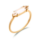S925 Sterling Silver Natural White Crystal Ring Women – Gifts for Her — 2