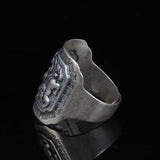 Double Sterling Silver Lion Ball Ring Female Retro – Gifts for Her — 2