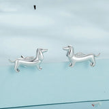 S925 Sterling Silver Dachshund Earrings – Stylish Gifts — 5