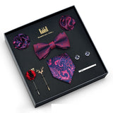 Eight Piece Tie Square Bow Tie Brooch – Jewelry Gift Ideas — 4