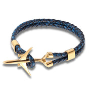 Fashion Machine Leather Bracelet Stainless Steel – Stylish Gifts — 16