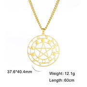 Fashion Simple Hollow Pentagram Necklace – Jewelry Gift Ideas — 9