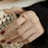 Small Square Ring Square Ring Opening Adjustable – Jewelry Gift Ideas — 4