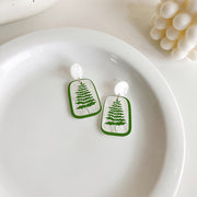 Flowers And Leaves Transparent Acrylic Earrings – Stylish Gifts — 4