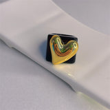 Electroplated Gold Heart-shaped Ring For Women – Gifts for Her — 10