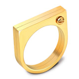 Trendy Stainless Steel Geometric Rings for Women – Jewelry Gift Ideas — 2