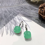 Colored Stone Natural Crystal Women's Earrings Diy – Gifts for Her — 17
