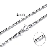Personalized Fashion Stainless Steel Box Necklace – Jewelry Gift Ideas — 11