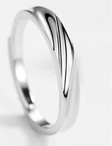 Women's Sterling Silver Couple Ring – Gifts for Her — 3