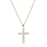 Zircon Cross Necklace For Women Light Luxury – Jewelry Gift Ideas — 8