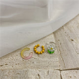 Resin Beaded Three-Pack Color Matching Ear Cuffs – Useful Gifts — 3