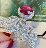 Cold Ins High-grade Color Treasure French Ruby Ring – Stylish Gifts — 3
