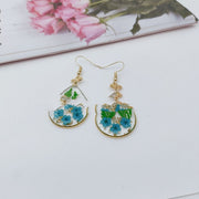 Women's Natural Dry Flower Drop Earrings – Gifts for Her — 1