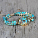 Ethnic Lake Blue Turquoise Accessories Bracelet – Stylish Gifts — 3
