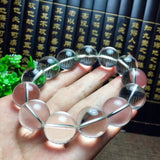 Natural White Crystal Single Circle Bracelet – Jewelry Gift Ideas — 1