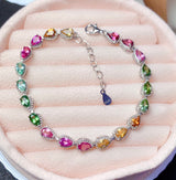 Rainbow Faux Natural Candy Tourmaline Bracelet – Jewelry Gift Ideas — 7