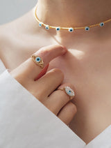 Lover's Eye Ring Is Inlaid With Gold – Gifts for Couples — 3