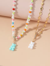 Bohemian Rainbow Wind Necklace Colored Rice Beads – Jewelry Gift Ideas — 4
