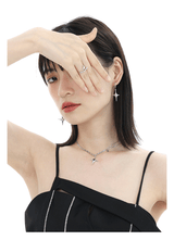 Female Minority Design Asymmetric Four Star Silver – Gifts for Her — 2