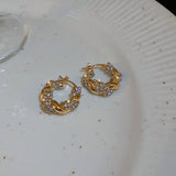 High-quality Diamond-encrusted Twist Round Ear – Small Gift Ideas — 4