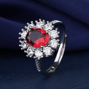 Full Diamond Necklace Ring Earrings Female – Jewelry Gift Ideas — 9