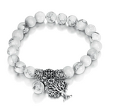 Vintage Frosted White Pine Bead Bracelet – Jewelry Gift Ideas — 4