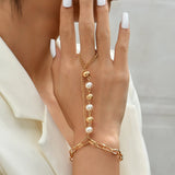 All-match Style Stitching Pearl Chain Link Bracelet – Stylish Gifts — 1