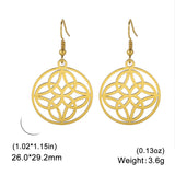 Titanium Steel 18k Electroplated Colorless Earrings – Stylish Gifts — 8