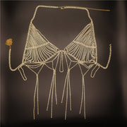 Women's Diamond Tassel Bikini Body Chain – Gifts for Her — 4