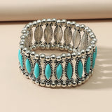 Statement Vintage Inlaid Resin Marquise Stretch – Jewelry Gift Ideas — 4