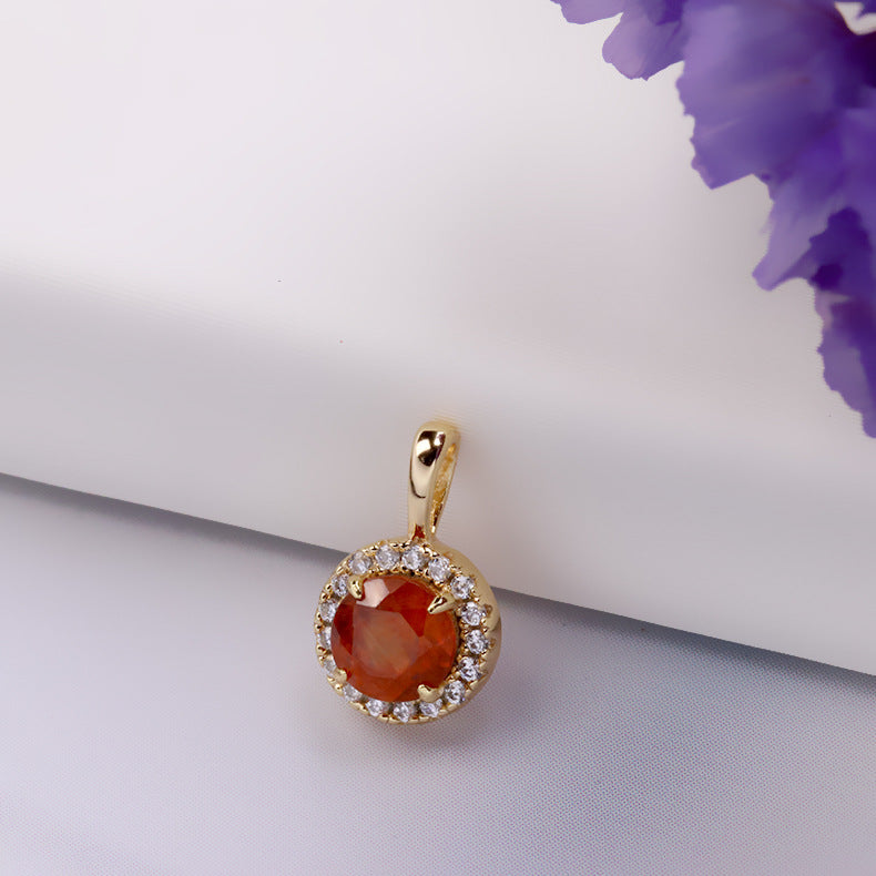 Pomegranate Zirconium Light Luxury Pendant – Jewelry Gift Ideas — 1