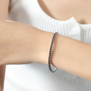 Colorful Zircon Stretch Bracelet Titanium Steel – Jewelry Gift Ideas — 8