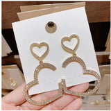925 Silver Needle Korean Net Red Love Earrings – Gifts for Couples — 3