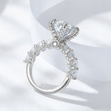 5 Karat Fireworks Cut Full Moissanite Luxury Ring – Holiday Gift Ideas — 5