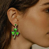 Women's Fashion Green Eardrops Stud Earrings – Stylish Gifts — 3