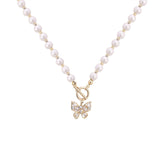 Butterfly Pearl Necklace Women's Cold Style – Jewelry Gift Ideas — 5