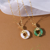 Japanese And Korean Lotus Leaves Lovers Necklace – Jewelry Gift Ideas — 5