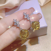 Aquamarine Topaz Pendant Yellow Diamond Suit – Jewelry Gift Ideas — 17